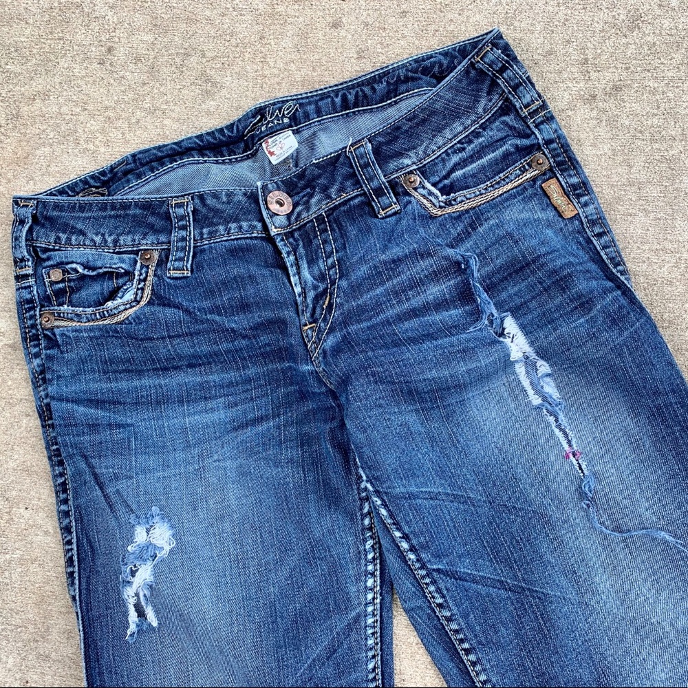 silver bootcut jeans - Picture 2 of 6
